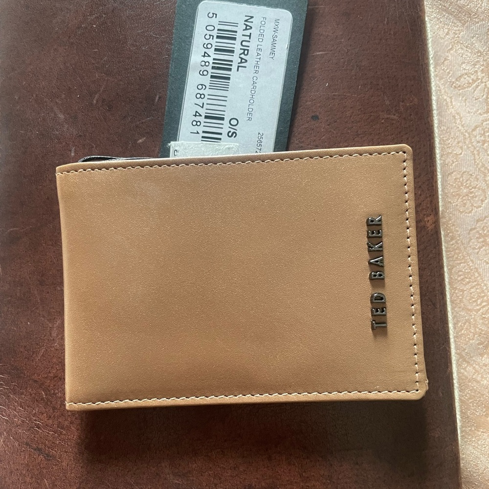 Ted Baker Natural Folded Cardholder